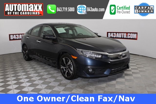 Certified Pre Owned 2017 Honda Civic Touring 4d Sedan In Summerville